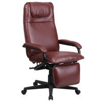 Flash Furniture High Back Burgundy Leather Executive Reclining Office Chair BT-70172-BG-GG